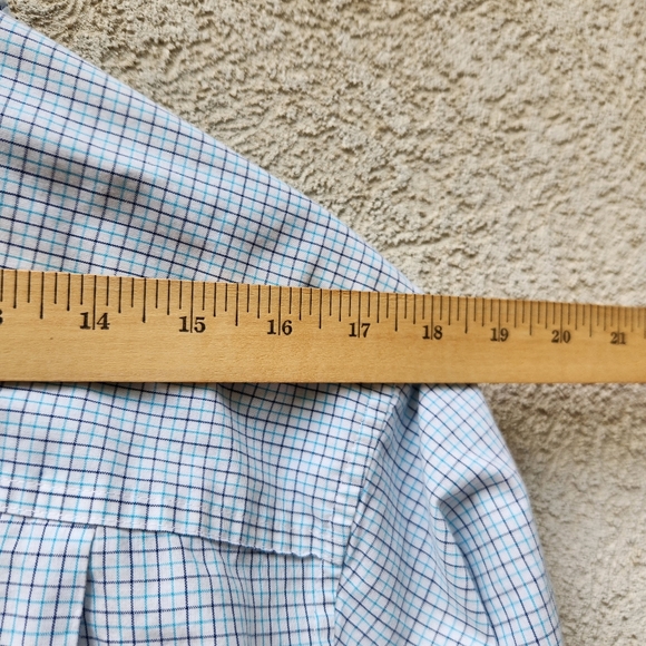 PATAGONIA Men’s Shirt Small Blue Plaid Common Threads Organic Cotton - Picture 9 of 11